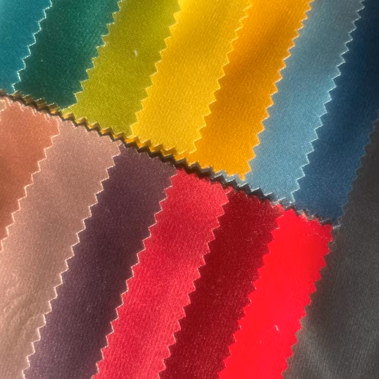 ポリエステル編みベルベットソファ生地室内装飾生地ホームテキスタイル (カンナ)